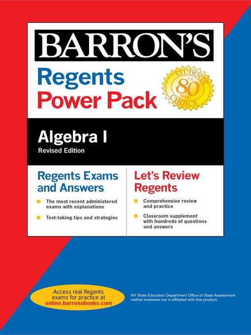 Title details for Regents Algebra I Power Pack Revised Edition by Gary M. Rubinstein - Wait list